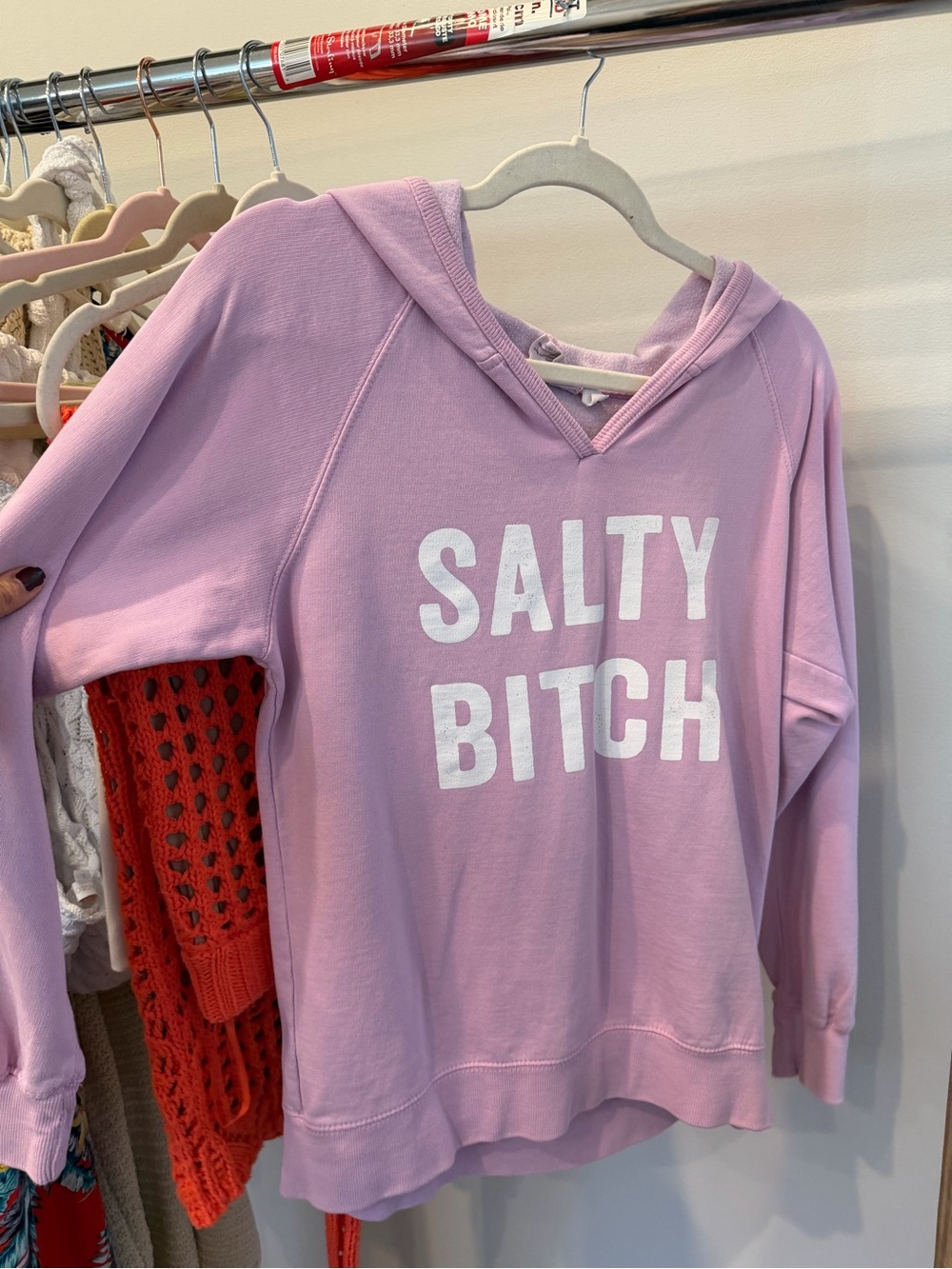 Pink Graphic Hoodie Top